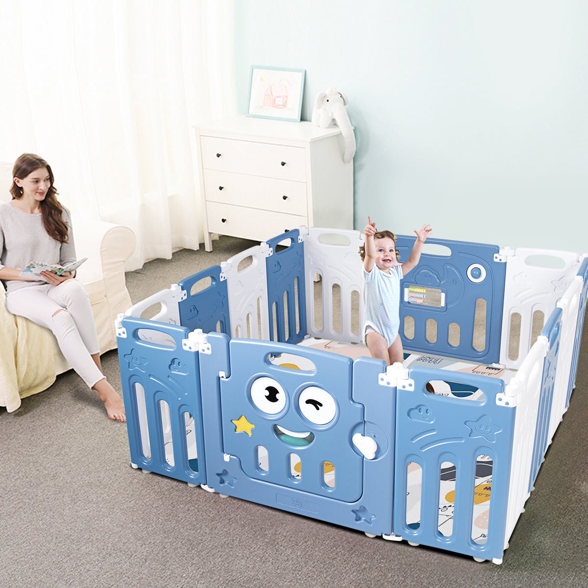 High-Quality Baby Playpen - BPA-free HDPE Material