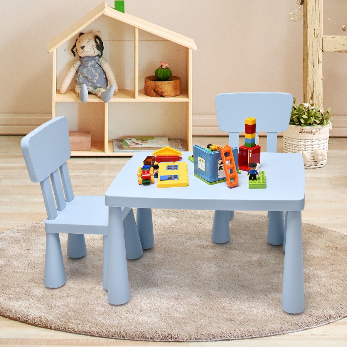 3-Piece Children's Table and Chairs Set - Create a Reading Nook