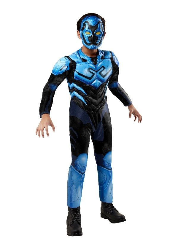 DC Comics Blue Beetle superhero costume for kids with mask, perfect for imaginative play