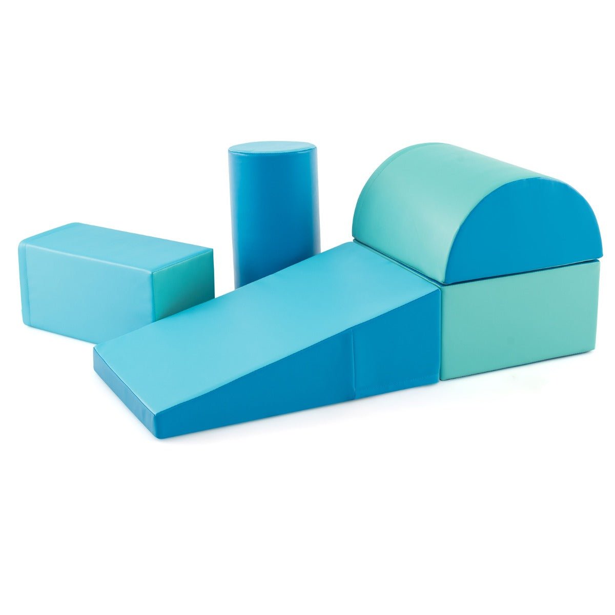 Blue Kids Foam Shapes Playset | Safe Climbing and Crawling Fun