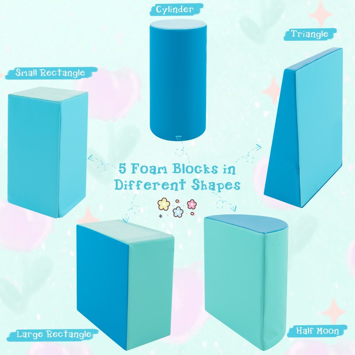 Blue Climbing Blocks for Hands-On Learning