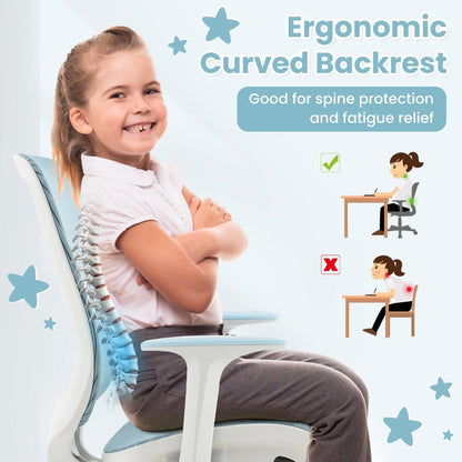 Shop Now for Stylish Study Sessions: Blue Kids Chair