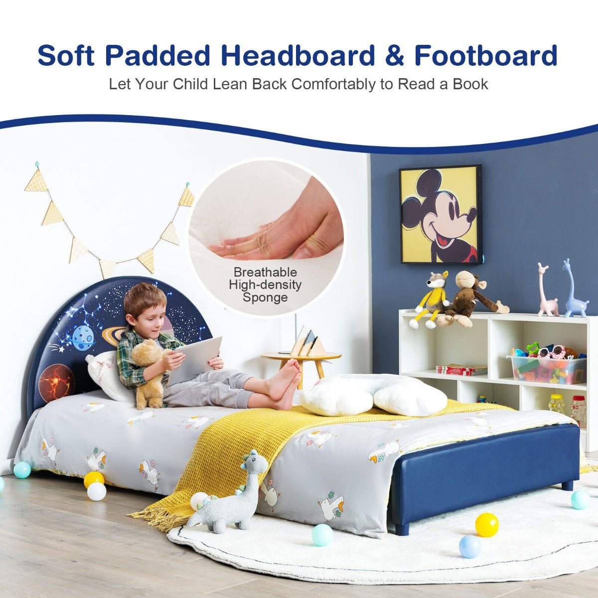 Space Exploration Kids' Single Bed