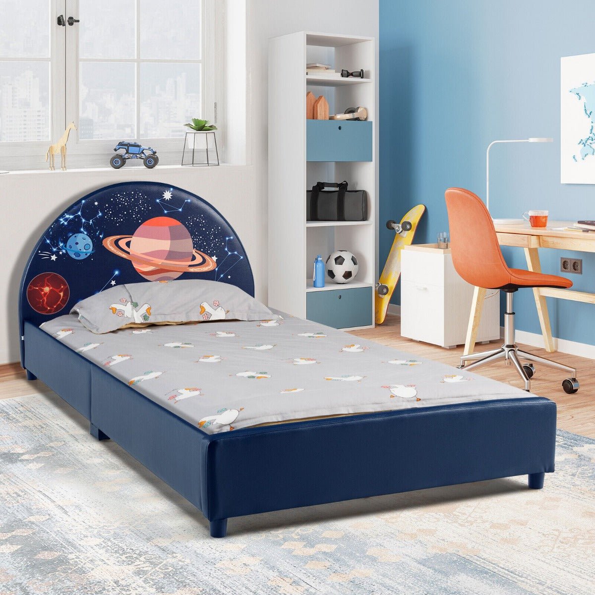 Celestial Single Bed with Soft Upholstery