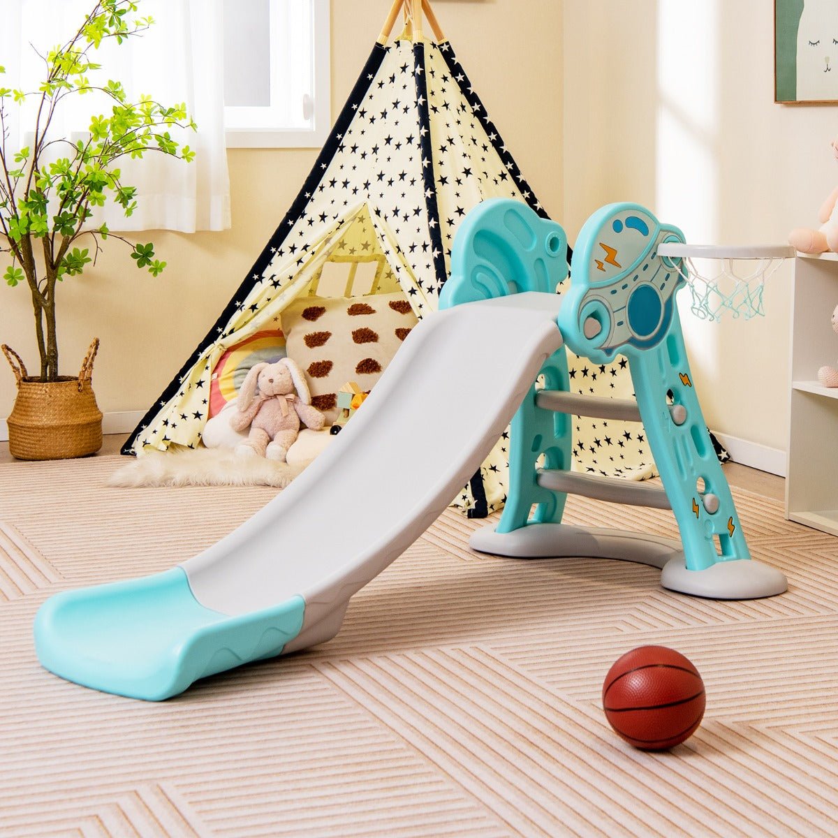 Toddler Blue Slide: Fun Meets Fitness