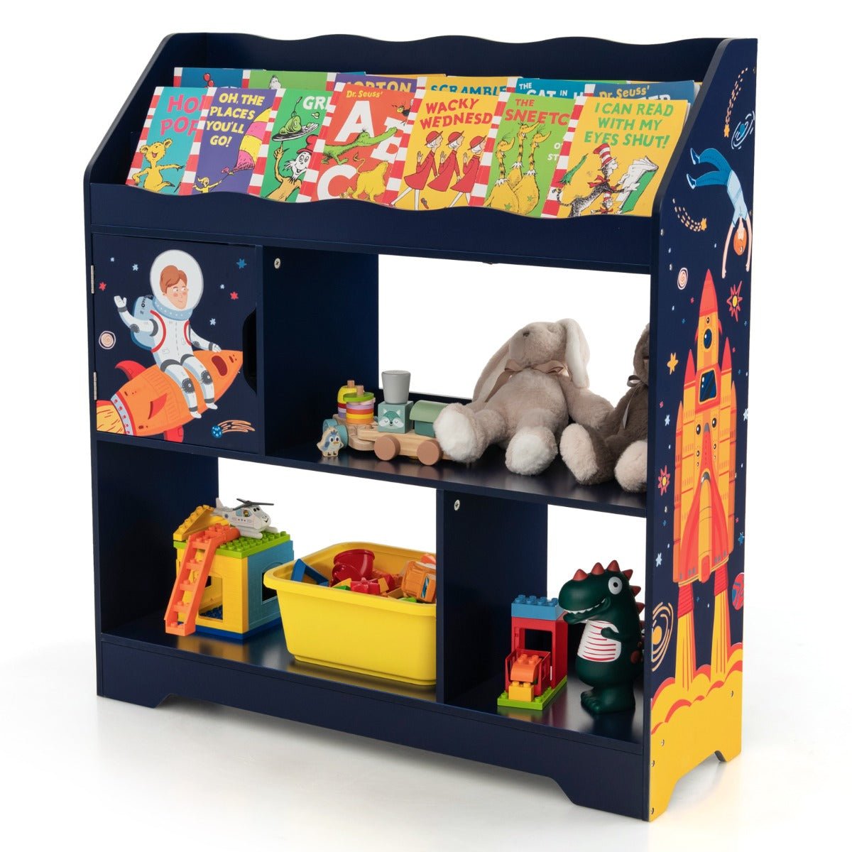 Kids' Blue Toy Sorting Stand