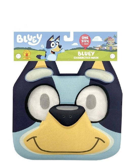 Bluey 3D foam face mask for kids and adults, official licensed, perfect for playtime.