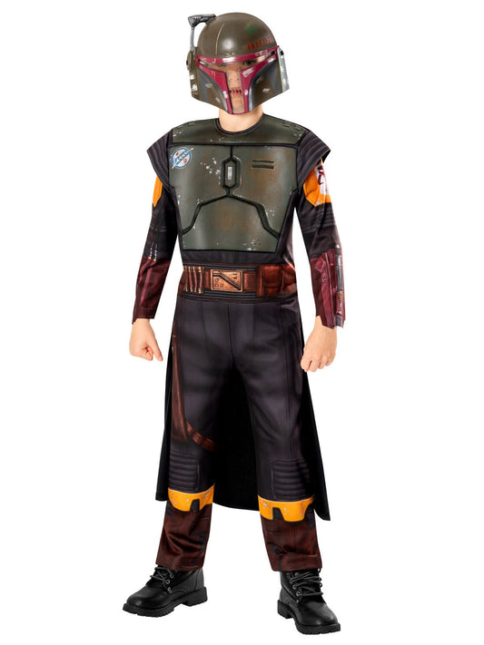 Kids Star Wars Boba Fett deluxe costume, perfect for imaginative play at home.