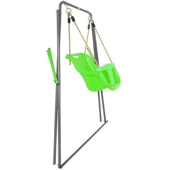 Foldable Bobcat Baby Swing Set for indoor/outdoor play, providing safe and fun toddler entertainment.