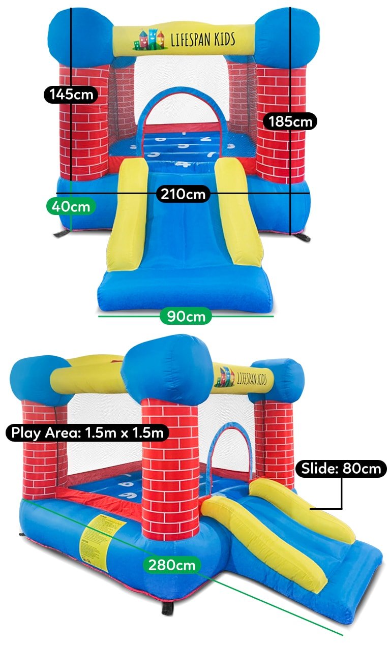 Bouncefort Mini Inflatable Castle Dimensions