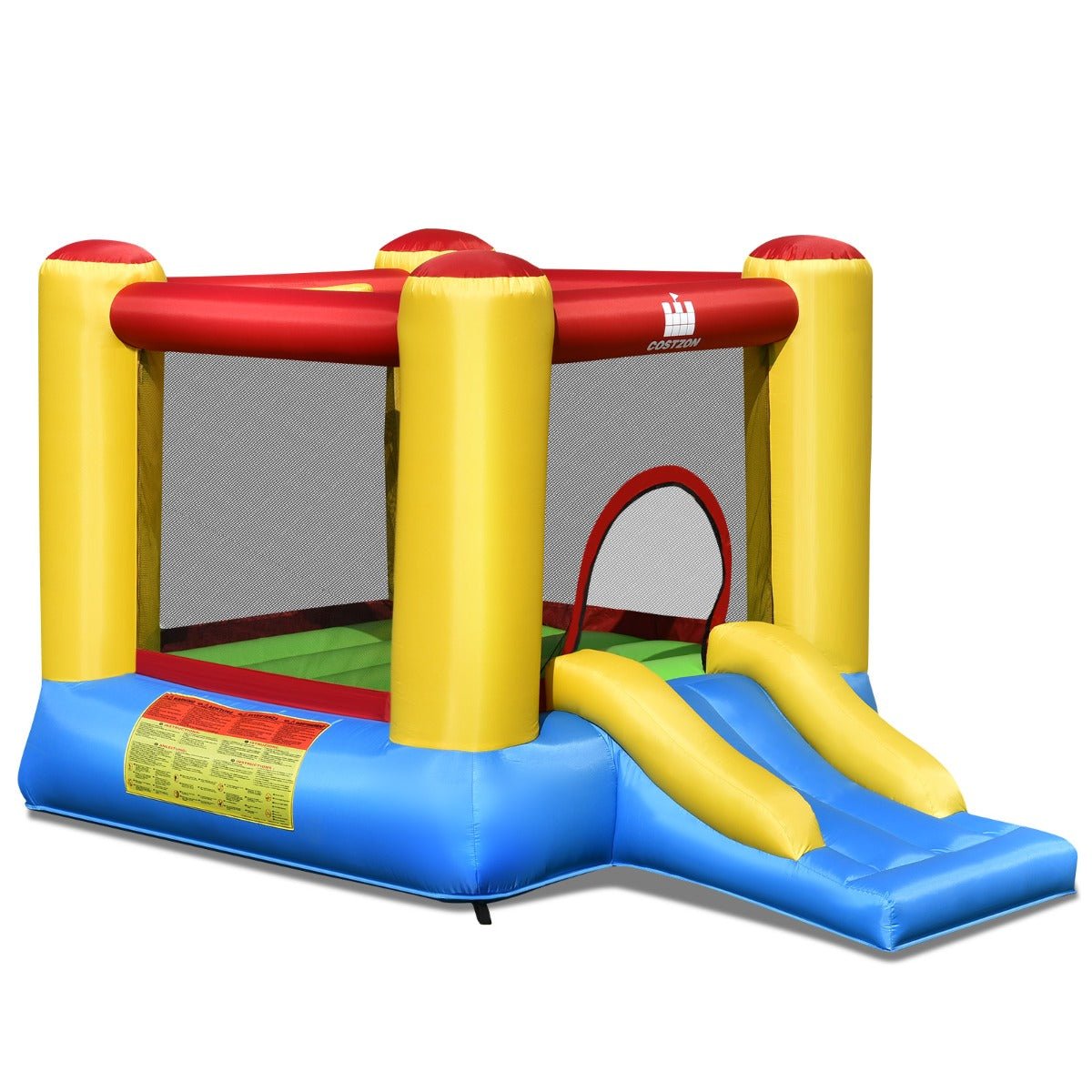 Bouncy House with Slide & Basketball Hoop - Active Play for Children