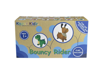 Plush cow bouncy rider perfect for active indoor playtime for kids.