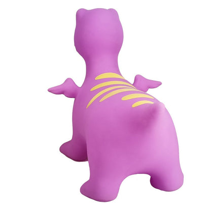 Periwinkle the T-Rex bouncy rider for fun and active play at home for kids.