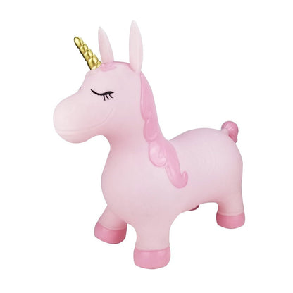 Pink Pearl Unicorn Bouncy Rider, perfect for fun and imaginative play at home.