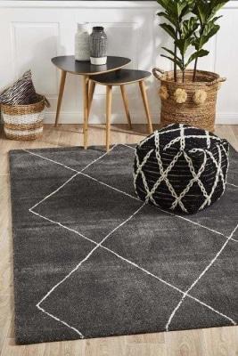 CONTEMPORARY Broadway 931 Charcoal Floor Rug