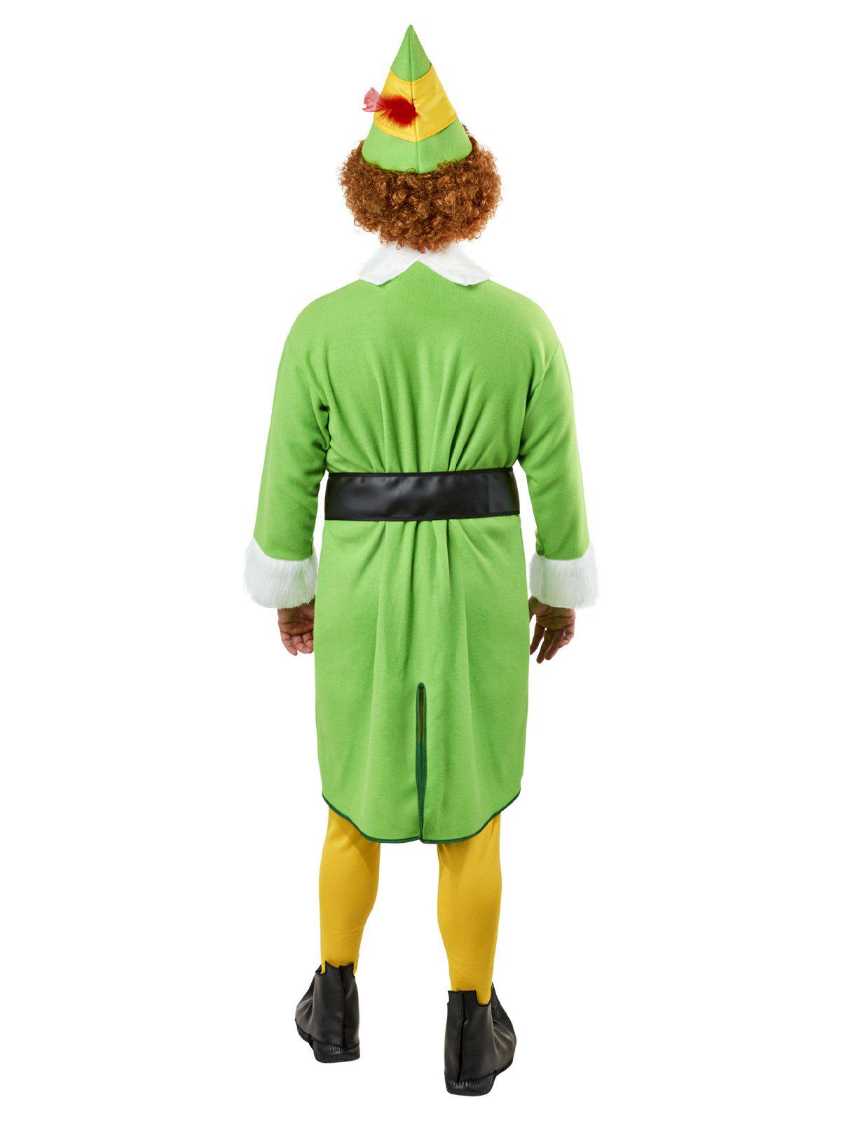 Buddy The Elf official adult costume set for childrens holiday dress-up at home.