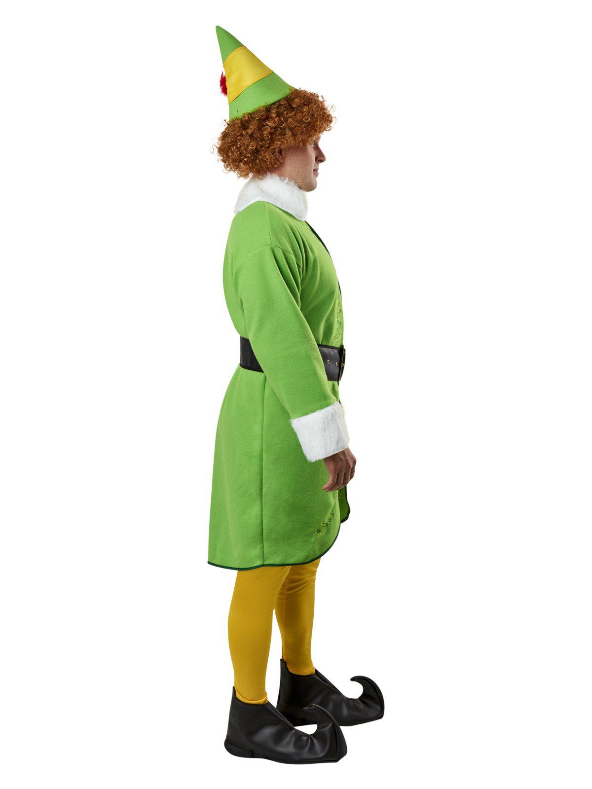 Buddy The Elf adult costume set with accessories for festive childrens home dress-up.