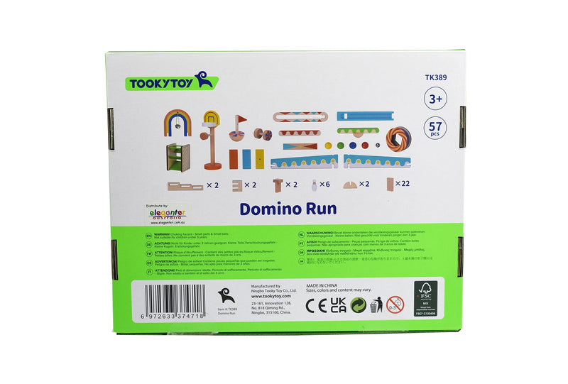 Build Endless Kinetic Fun with Tooky Toy Dominoes Run Building Set - Large