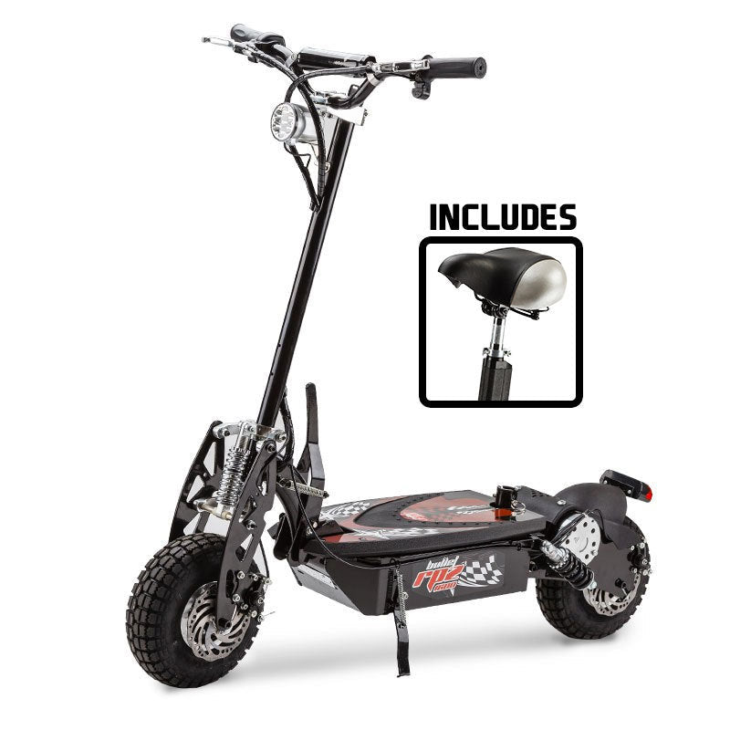 Bullet RPZ1600 48V 1000W Turbo Electric Scooter For Adults Black Red