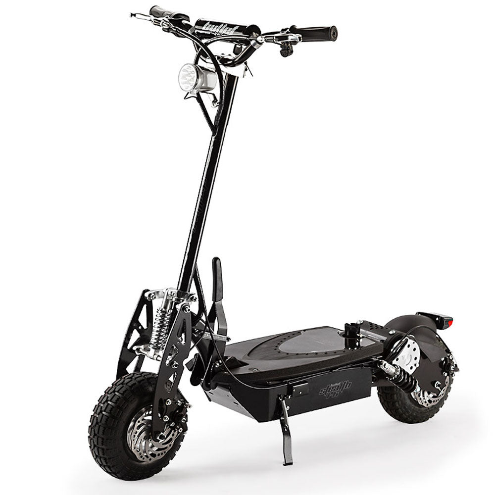 Bullet Stealth 1000W Turbo Electric Scooter for Adults in Black - Powerful, sleek design for urban commuting.