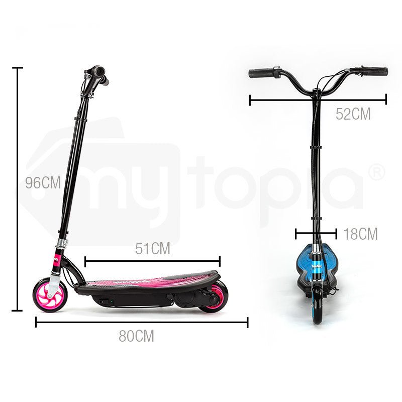 Thrilling Outdoor Adventure Bullet ZPS Scooter Blue Measuements