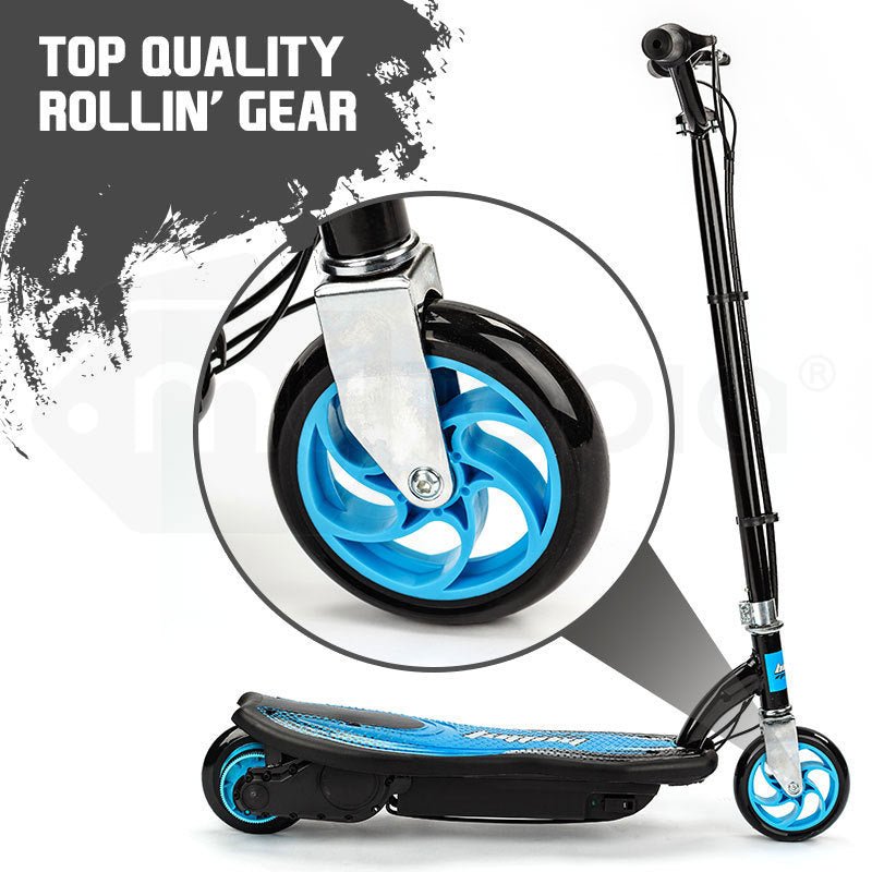 Kids Electric Scooter Bullet ZPS Side View Blue