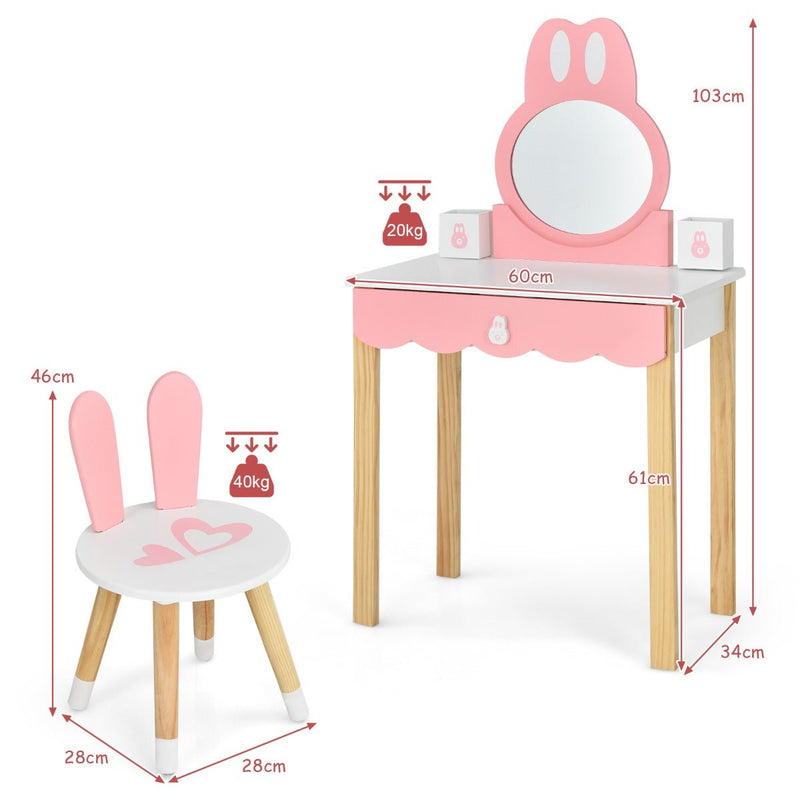 Children's play best sale makeup table