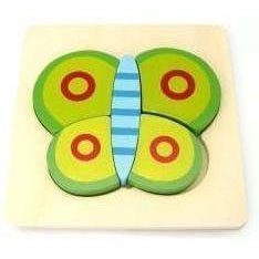 Colorful butterfly chunky puzzle for toddlers, promoting hand-eye coordination and cognitive development at home.