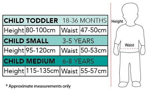 Measurements of Buzz Lightyear Costume