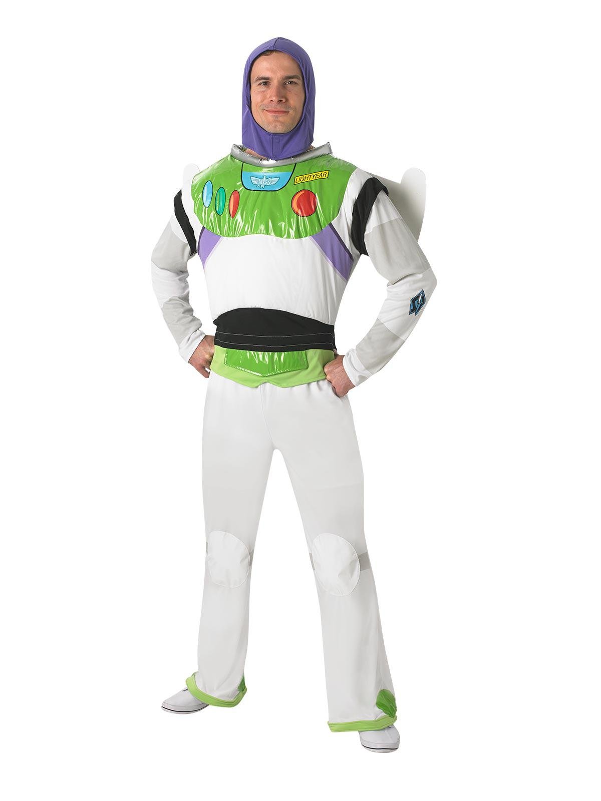 Buzz Lightyear costume for adults, Official Disney Pixar product, perfect for costume parties and playtime.