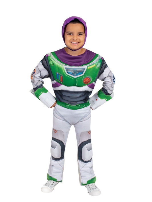 Buzz Lightyear premium kids costume, Disney Pixar, perfect for imaginative play at home.