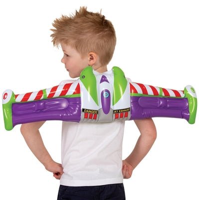 Buzz Lightyear inflatable wings toy for kids, perfect for imaginative play at home.