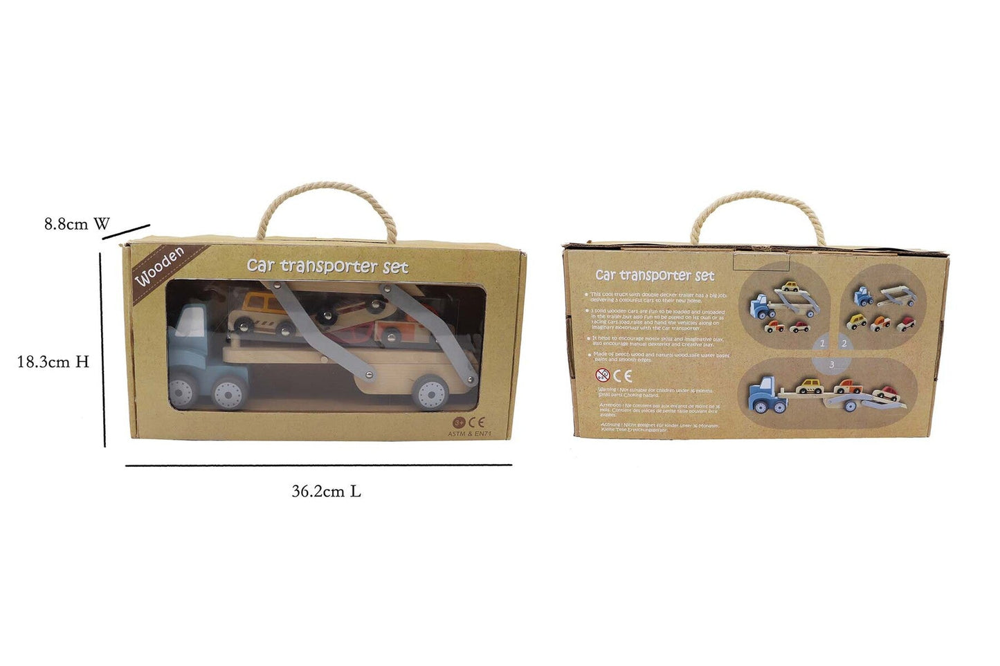 Colorful kids car carrier toy for imaginative play, promoting calm and breezy fun at home.