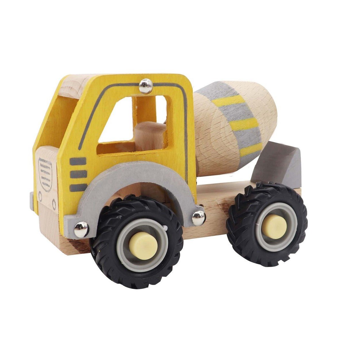 Colorful toy cement truck for imaginative play, designed to inspire creativity in children.