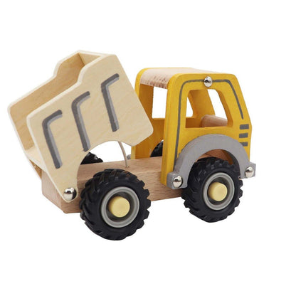 Colorful dump truck toy with calm and breezy design, perfect for imaginative playtime.