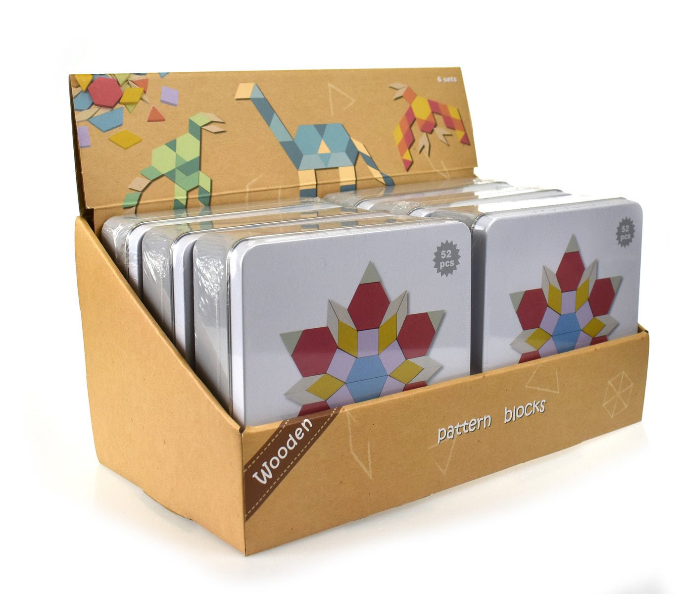 Calm and Breezy Pattern Blocks In Tin Box