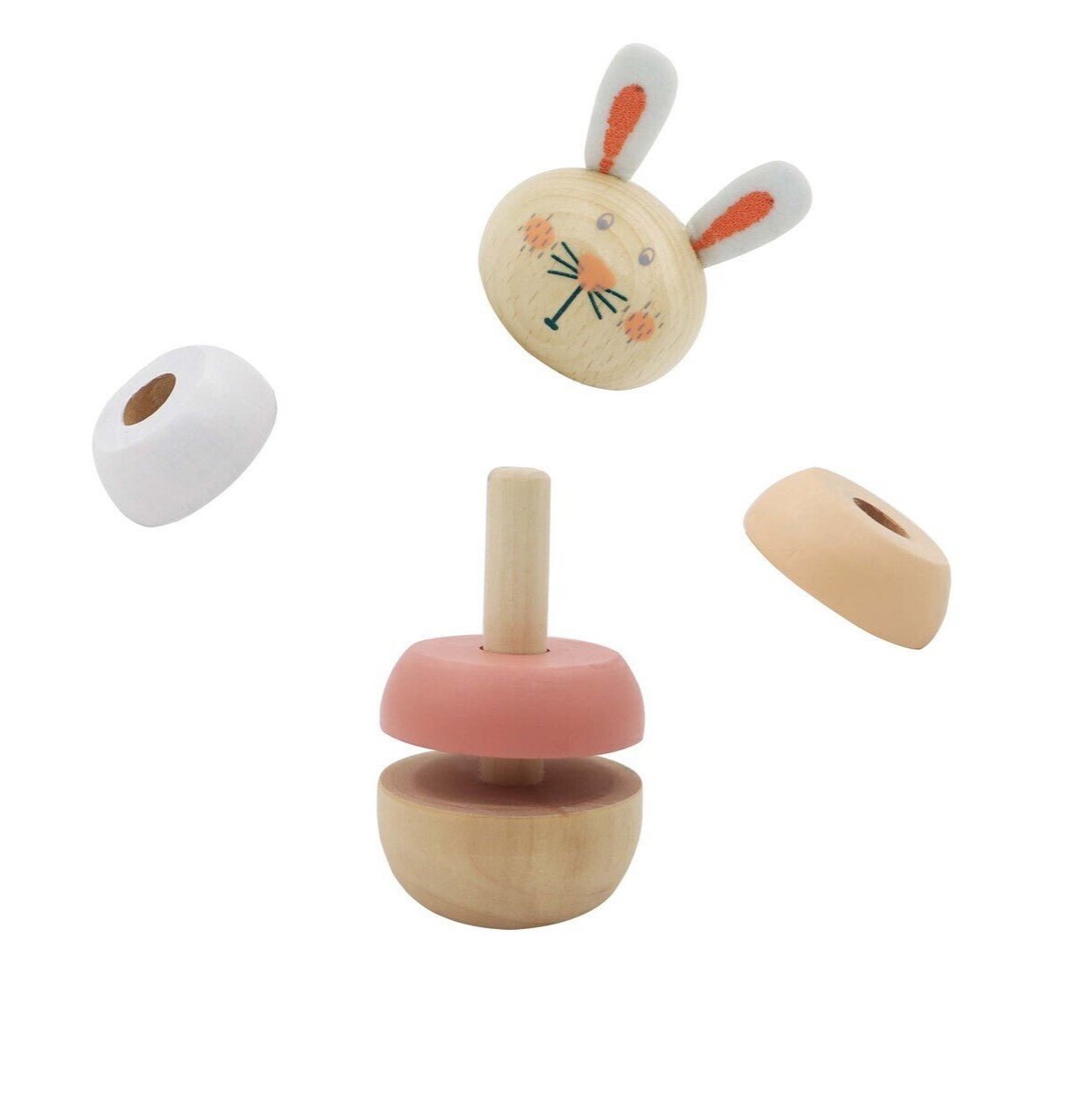 Toy Stack Rabbit Introducing the Calm & Breezy Stacking Rabbit Toy – Kids Mega Mart