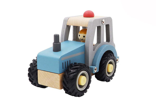 Calm & Breezy Tractor With Rubber Wheels Blue - Kids Mega Mart