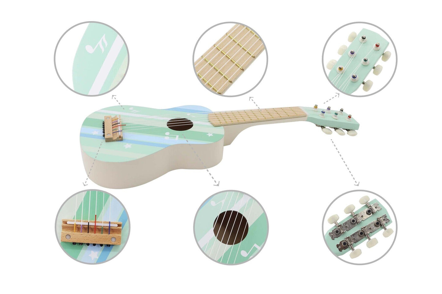 Serene Aqua Children's Guitar