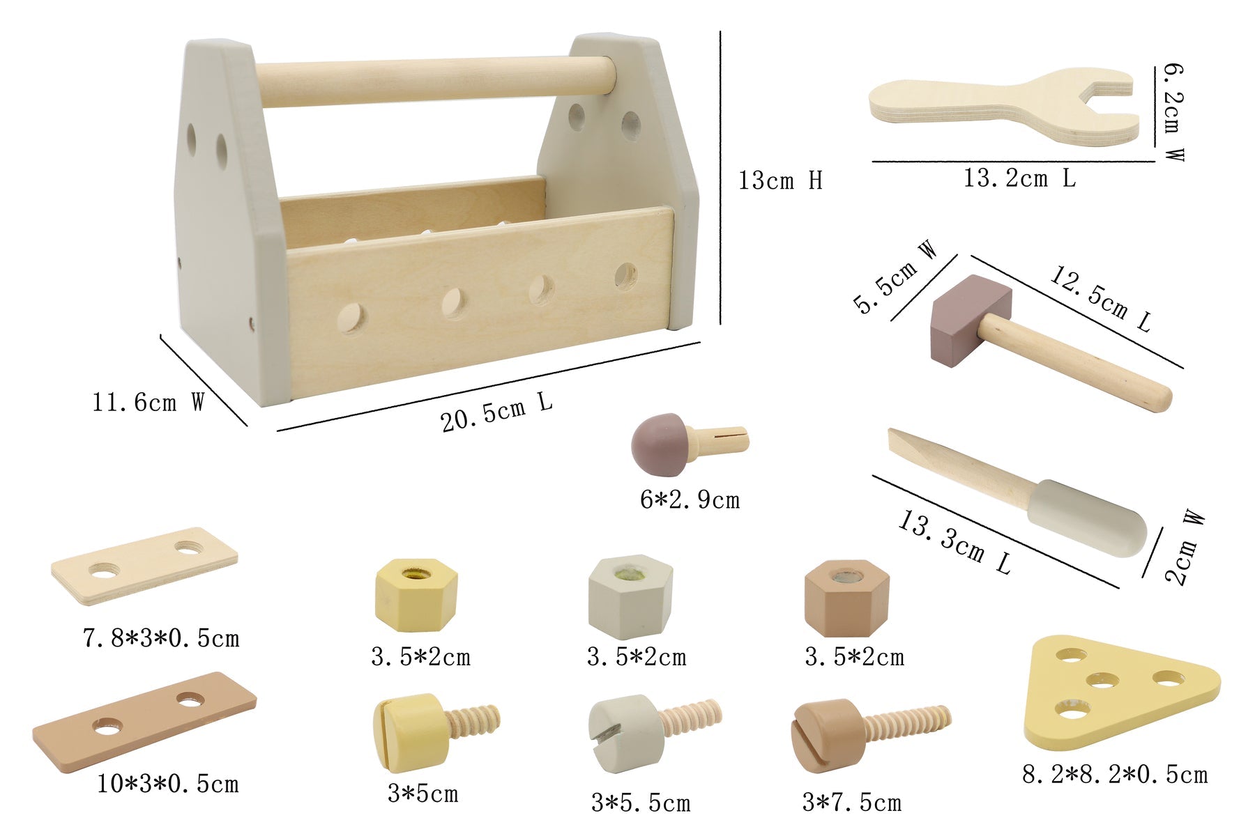 Fun Awaits: Calm & Breezy Wooden Tool Kit for kids