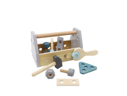 Kaper Kidz Wooden Toolbox Set | Educational play kit for toddlers, ideal for imaginative home play.