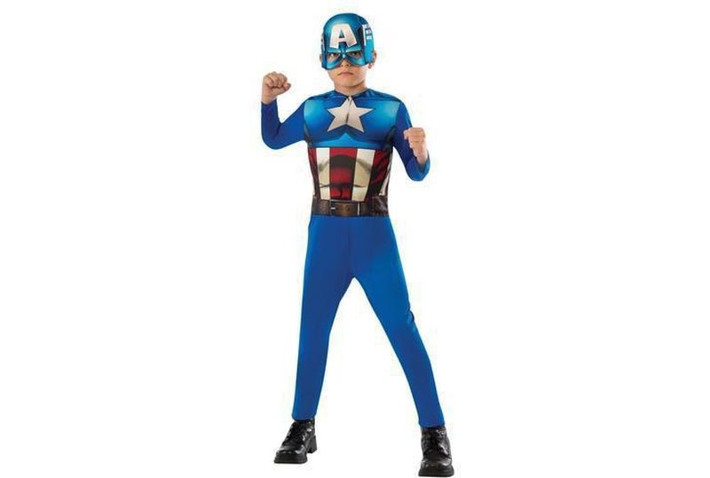 Captain America Child Costume for Role-Playing | Official Marvel Superhero Outfit for Kids