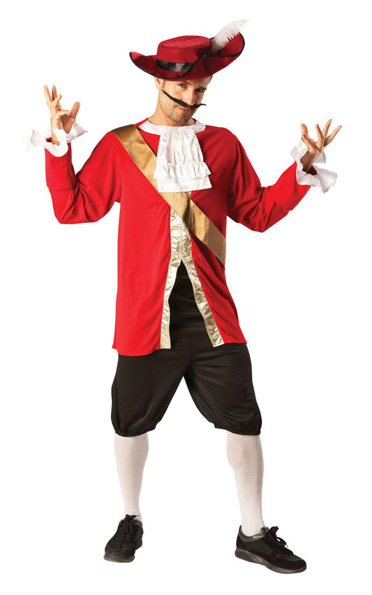 Disney Captain Hook Adult Pirate Costume Set, perfect for playtime adventures at home.