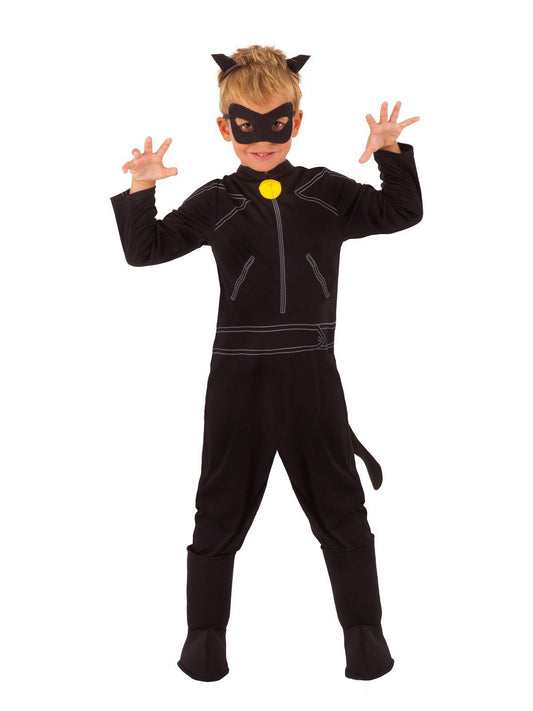 Cat Noir jumpsuit for kids, from Official Miraculous Ladybug series for imaginative play at home.