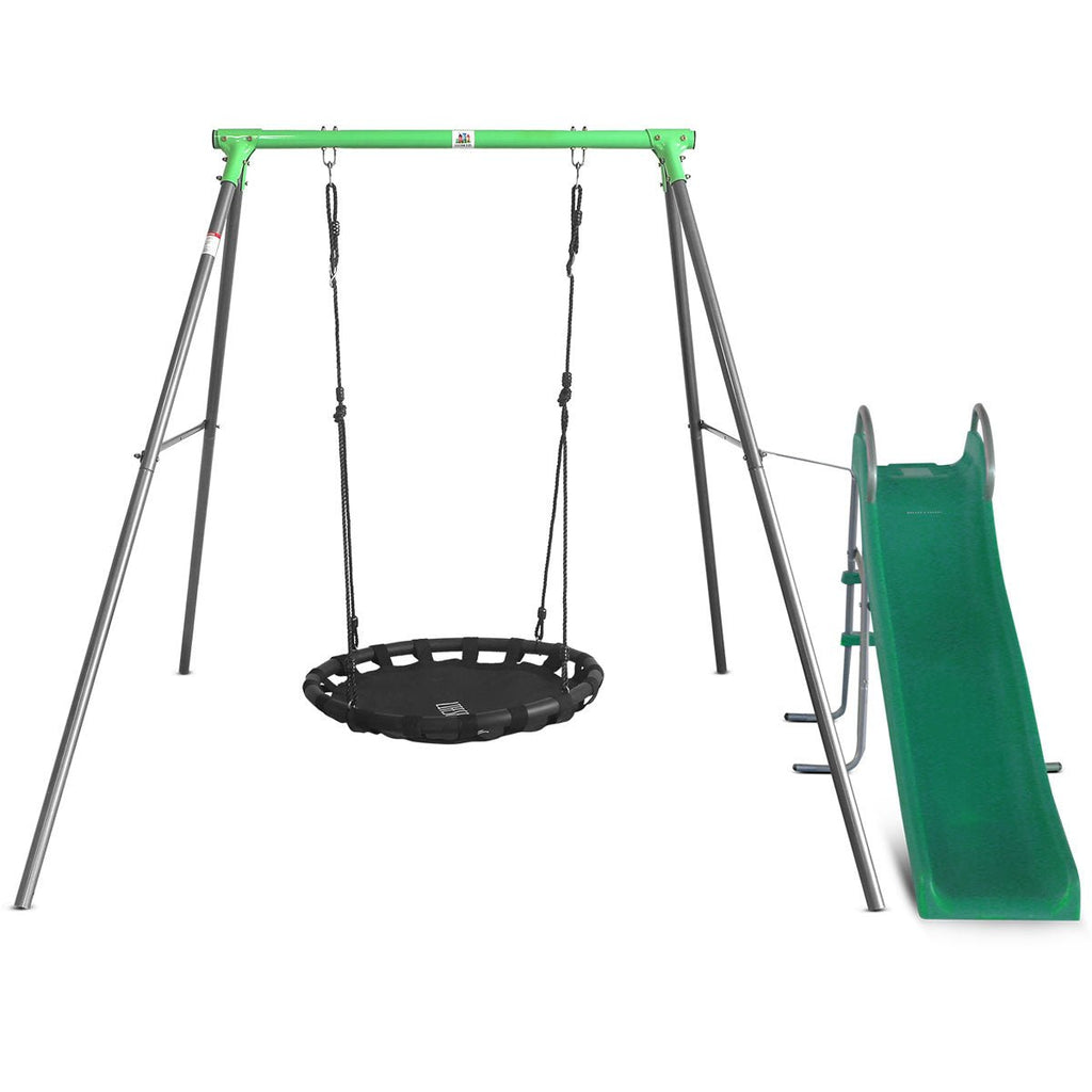 Cellar Nest Swing Set with Slide Fun Outdoor Play for Kids