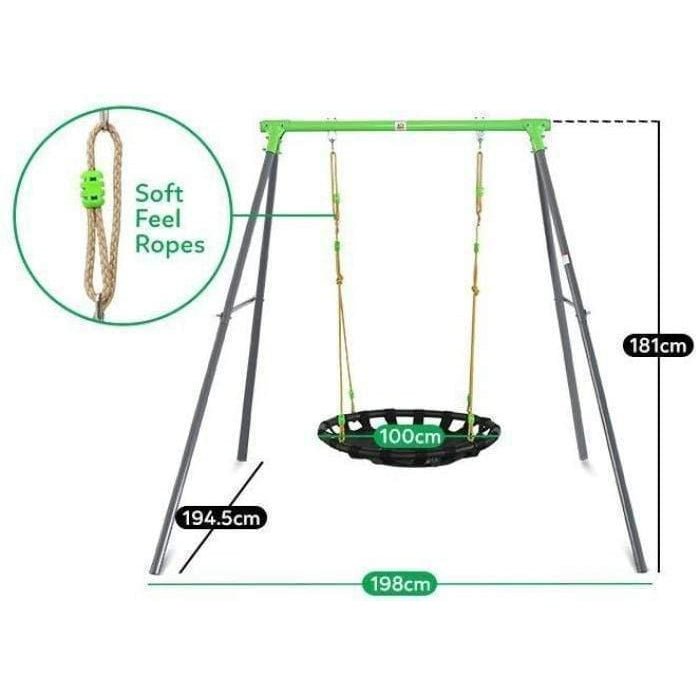 Cellar Nest Swing Set with Slippery Slide Measurements