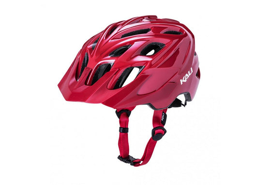 Chakra Solo Helmet in solid brick red, size L XL (58-61cm), ideal for children.