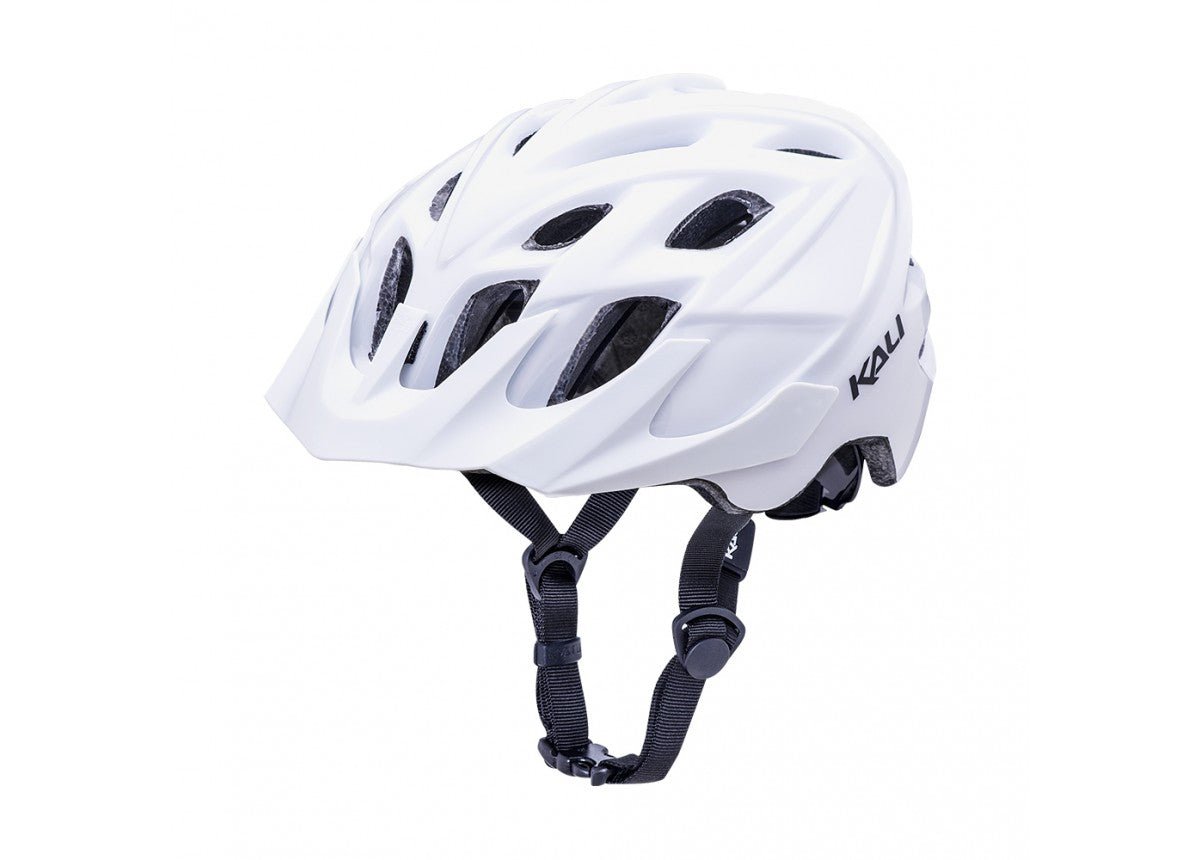 Chakra Solo Helmet in Solid White, Size L XL (58-61cm), ideal for kids cycling safety.