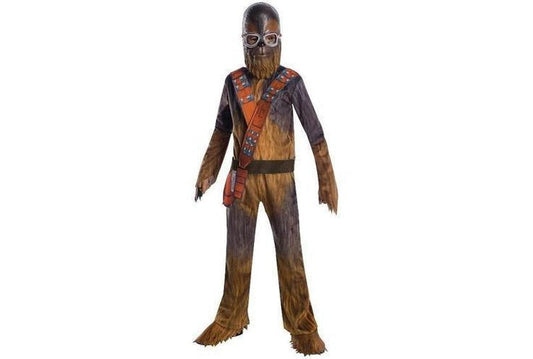 Official Deluxe Star Wars Chewbacca Child Costume for imaginative play and Halloween dress-up.