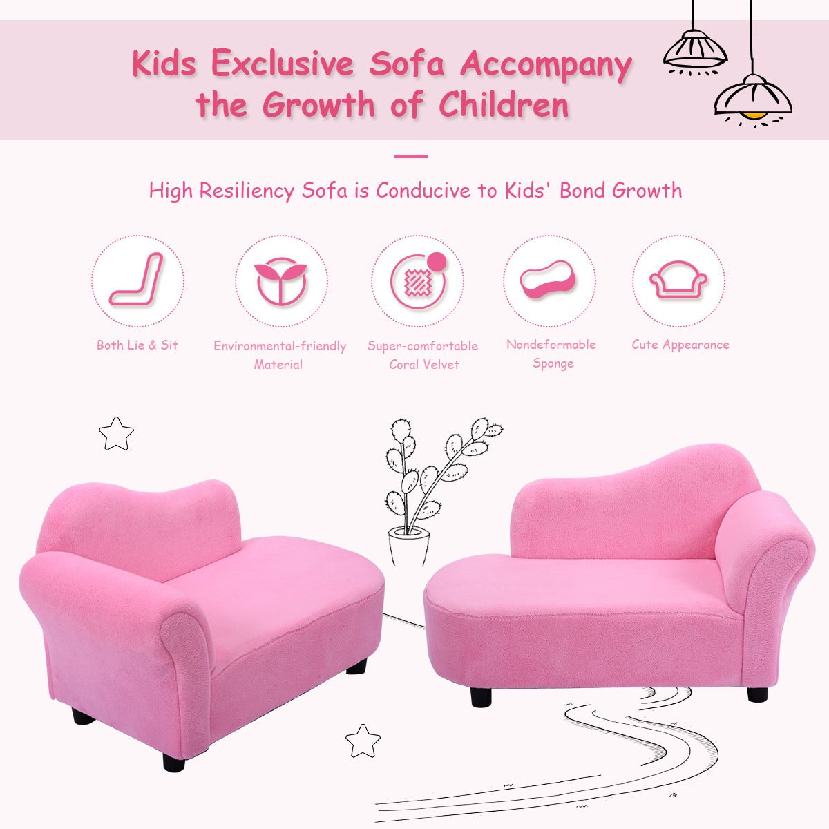 Children's Armrest Sofa: Modern Style for Cozy Living Room Settings
